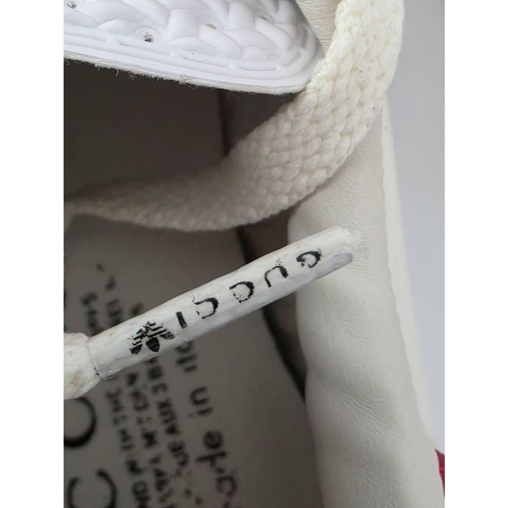 Adidas x GUCCI Gazelle Women's Sneakers-White, Blue, Red, and Tan Size 7 - Picture 8 of 11